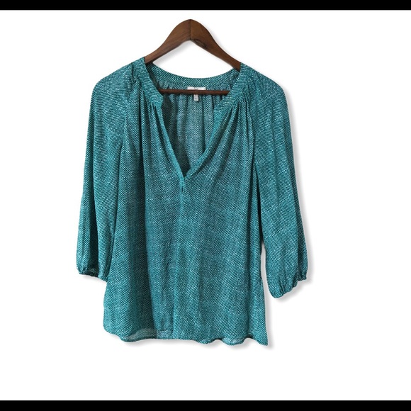 Joie Tops - SOLD Joie 3/4 sleeve silk peasant style blouse